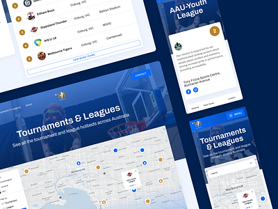 Plus 100 Prospects Website athlete basketball design interface league maps mobile scout table talent ui ux web website youth