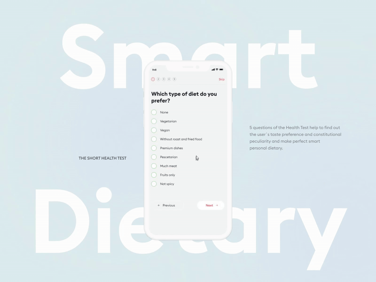 Food & Fitness app – 03 Health test animation app concept delivery design dietary figma fitness food health lifestyle mobile motion product product design sport test ui ux wellness