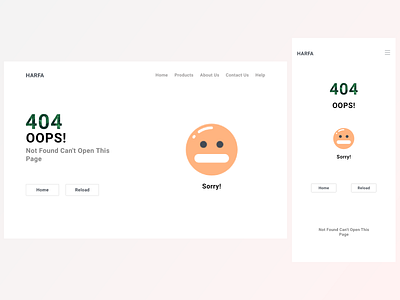 404 Error page design - ui adobexd branding graphic design illustration mobile ui