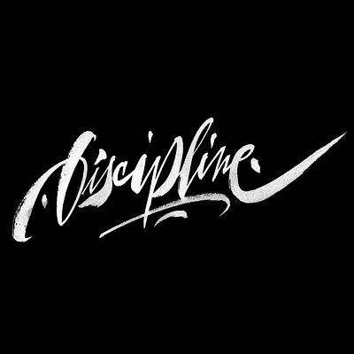discipline brush brushletters calligraphy callivember hand handwritten letter letters