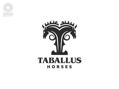 T-Horse logo animal brand branding design horse identity logo logotype two horses