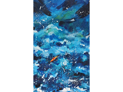 Буря эмоций art artist illustration painting акрил картина