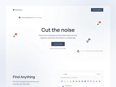 🧰 Preemo — landing page after effects clean components design experience interaction interface landing lp motion product product design startup technology typography ui ux visual web webdesign