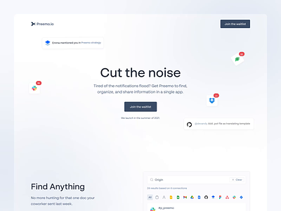 🧰 Preemo — landing page after effects clean components design experience interaction interface landing lp motion product product design startup technology typography ui ux visual web webdesign