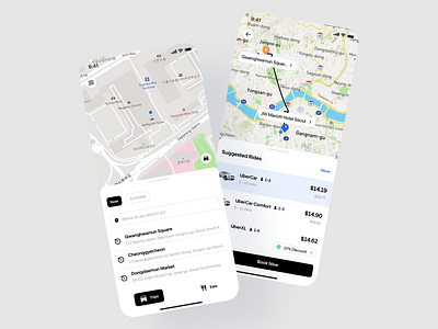 Uber App Redesign app design mobile app ride ride app uber uber app ui uidesign uiux ux