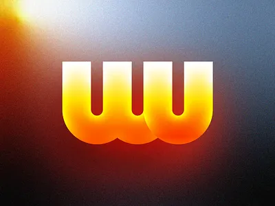 Futuristic Logos #6 β Western Union bank finance brand identity branding cyber punk future gradient letter w u logo mark symbol icon modern money transfer monogram neon glow shadow highlight tech type typography text custom ui