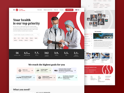 Medical - Landing page brand design designer doctor group health landing medic medical proposal ui ux uxui visual website