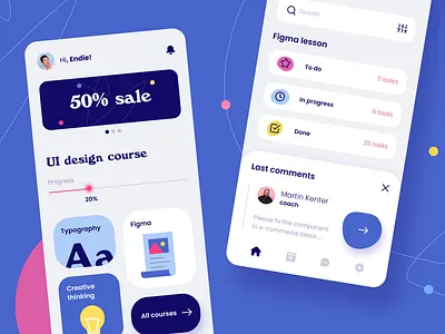 Educational App Concept app art concept fireart illustration typography ui ux