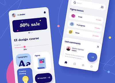 Educational App Concept app art concept fireart illustration typography ui ux