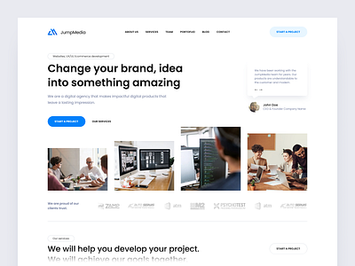 Digital agency concept agency clean design minimal minimalism ui ux web webdesign webdesigner website
