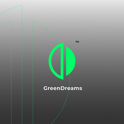 GreenDreams branding clean design flat graphic design logo minimal vector