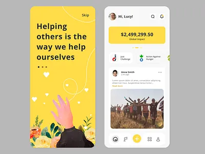 Help App Design branding design figma header help illustration landing mobile page ui vector website white yellow