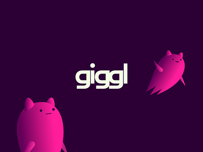 giggl with friends at giggl.app animal app apps branding cartoon character colour design dribbble fantasy icon illustration logo mascot online sharing typography ui ux video