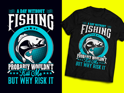 Fishing T-Shirt Design branding custom graphic ebay fishing t shirt designs graphic design hoodise illustration march by amazon merchandise design print on demand shopify t shirt typography