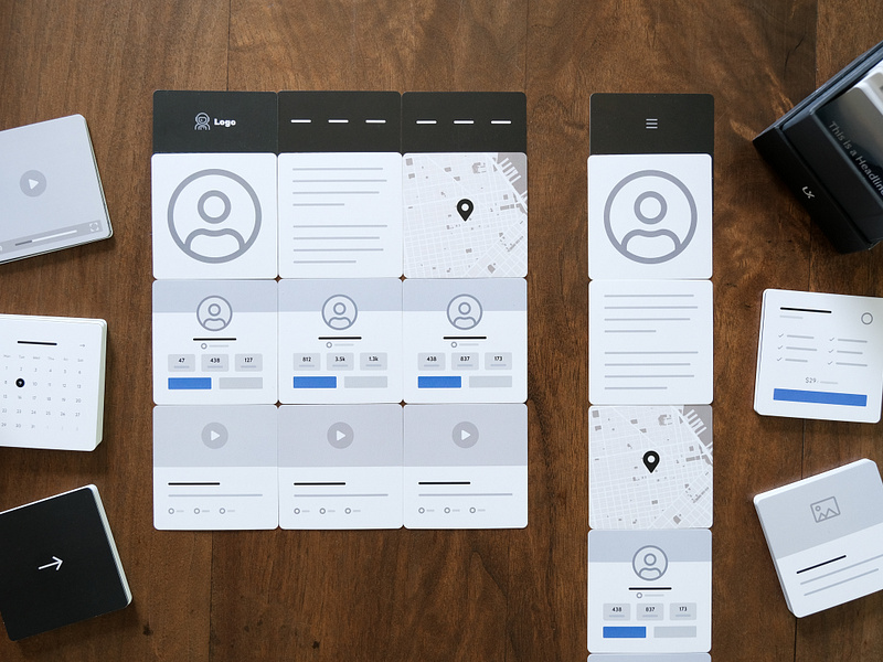 500% of our Kickstarter Goal! design layout mockup print products ui ux ux kits wireframe wireframes
