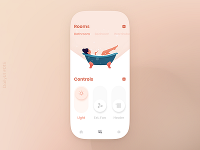 DailyUI 015 - On/Off Switch app dailyui design figma illustration smart home switch toggle ui