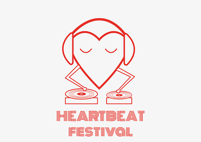 HEARTBEAT FESTIVAL dribbble best shot flat design illustration illustration art personal project vector art