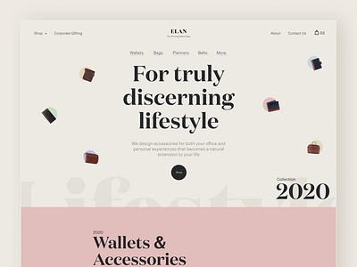 Elan | eCommerce Website Design 17seven brand identity design ecommerce website ui design ux design website design