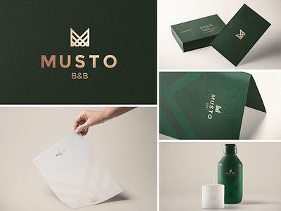 MUSTO B&B brand brand design branding design gold identity logo logo design logo mark logotype print stationery visual design