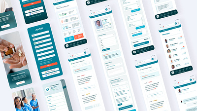 Doctall Mobile App UI Design appdesign brand design branding design mobile app design mobile ui design mobileui ui ui design ux design website design