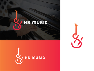 HS MUSIC LOGO branding identity creative design entertainment logo guiter logo hs music logo iconic logo illustration letter logo logo logoconcept logodesign logodesigner logotype modern design modern logo music logo music studio logo rock music logo typography logo