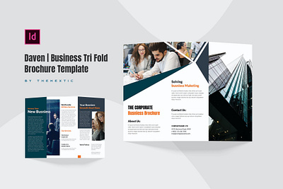 Daven | Business Tri-Fold Brochure Template By Websroad advertising branding brochure brochuredesigns brochurestemplates business consultancy corporate creative fashion flyer logo magazine modern multipurpose templates