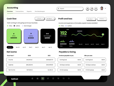 Accounting Dashboard Design admin admin interface admin panel admin theme admin ui analytics dark and light theme dashboad dashboard design dashbord dashbroad design graphs interface sidebar stats ui design user user dashboard uxui design