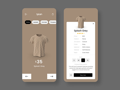 Online Shop Mobile App UI android app application appui clean creative design ios minimal mobileui onlineshop simple ui ux