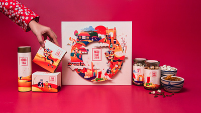 Comma Tet Key Visual agency creative graphic key visual lunar new year saigon tet vietnam