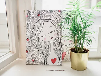 Lost in Balkans design face illustration style