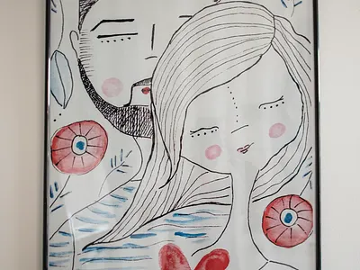 Lost in Balkans design face illustration style