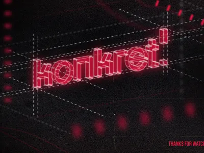 Konkret (rebrand) branding cards fire logo minimal minimalism rebrand simple stationery