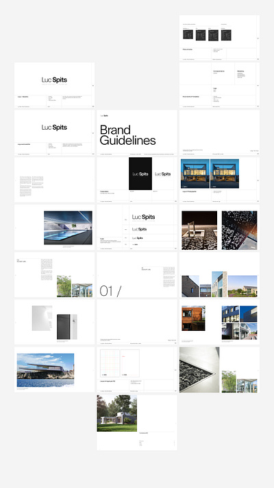 Brand Guidelines for an architecture company architecture branding guidelines identity minimal