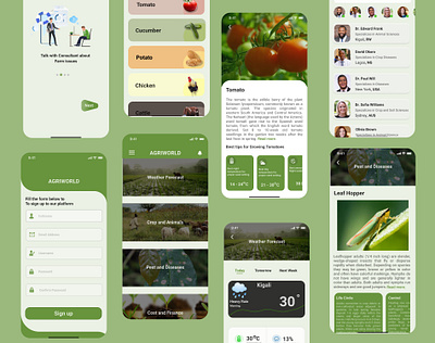 Agriworld Project app design mobile project ui ux