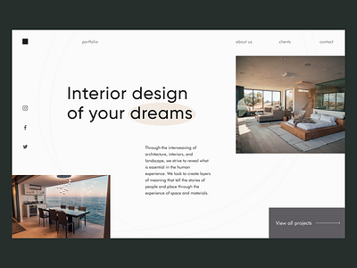 32 Daily UI. Interior Design Agency 3d animation app branding button design graphic design illustration inspiration logo minimalism motion graphics neumorphic new ui ux