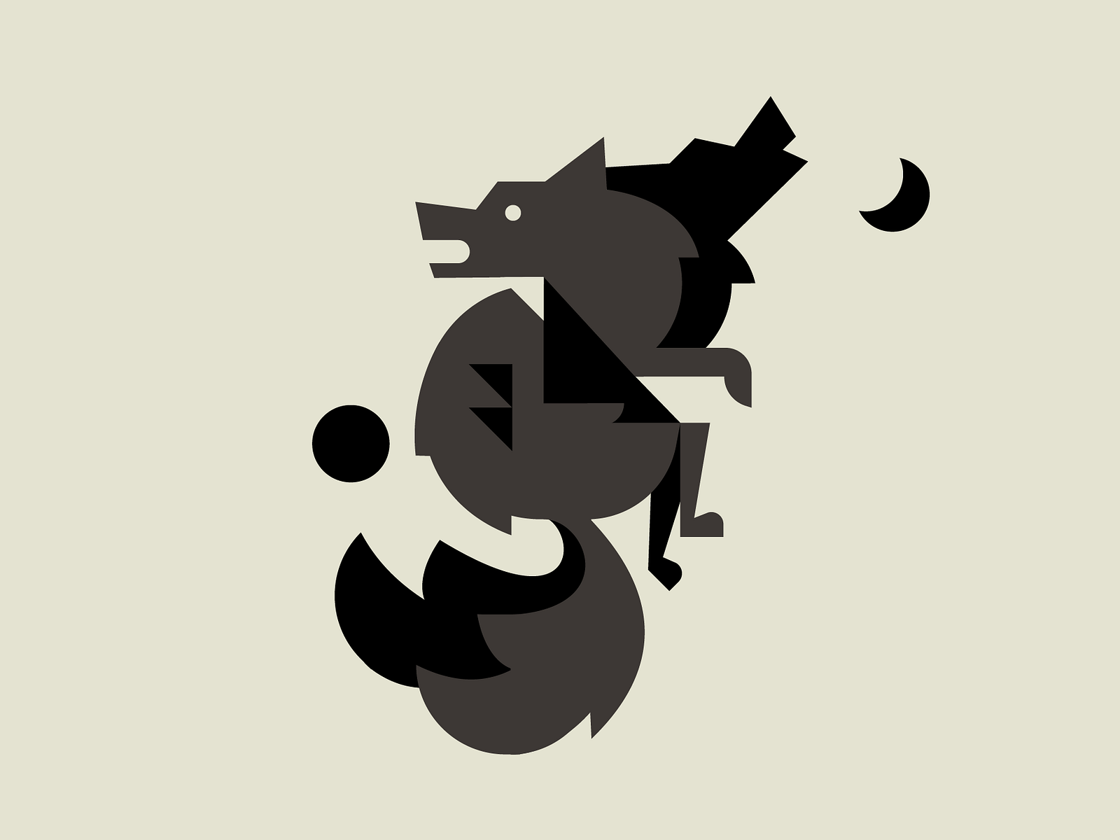 Two Wolves logo by Morcoil on Dribbble