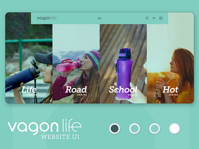 Vagon life - Website UI design environment friendly ui graphic design minimal ui ui visual identity