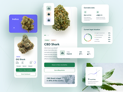 CBDIOL - Cannabis Blog app blog cannabis cbd design ios leaf mobile thc ui ux website weed