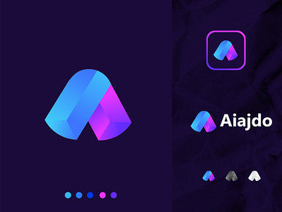 A letter logo design 3d logo a letter a logo a mark abstract brand identity branding business logo design gradient logo grid logo illustration logo logo designer logotype startup tech technology typography