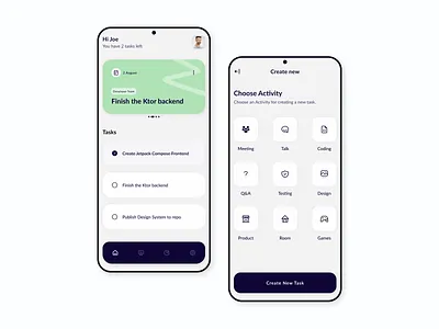 Mobile Task Manager Concept app design clean design light mobile simple task manager ui uidesign ux ux design