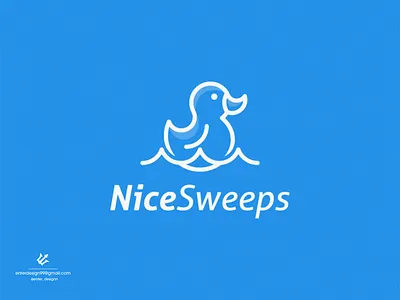 Duckling logo design branding design elegant illustration letter logo monogram logo simple ui vector