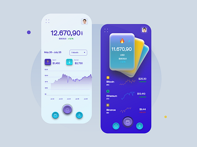 Crypto Mobile App Design (Replicate) design figma graphic design ui uiux ux