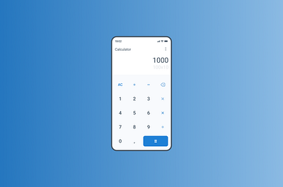 Calculator #DailyUI004 004 art design flat graphic design ui