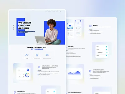 Marketing and Advertising ads advertising afroamerican chart company data design dribbble eccomerce finance growth illustration landing page marketing schedule science ui ux design web website