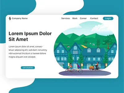 Landing page illustration, project from my client. banner branding branding design design flat flat design flat illustration graphic design illustration vector web design