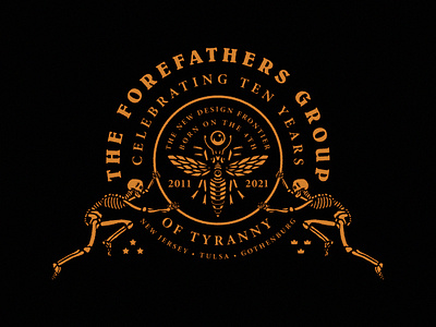 Forefathers 10 Year Anniversary 10 year anniversary branding forefathers graphic design illustration logo designer web design website