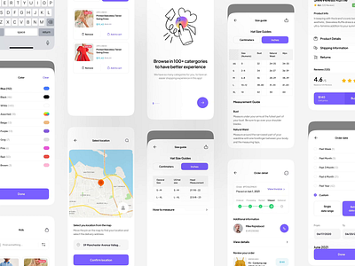 Shoplon | E-commerce UI Kit [ ⚪️ Light Mode ] animation app art delivery design flat illustration location map minimal online store shop shopping ui kit