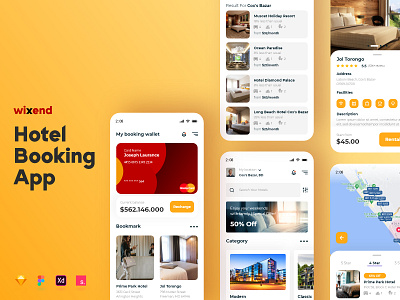 Hotel Booking App android app app design apple booking app clean clean design clean ui design hotel illustration interaction ios ios app minimal mobile app ui ui design ux