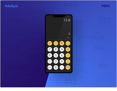 Calculator design - #dailyui #004 004 dailyui dailyui004 design