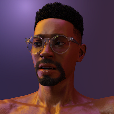 HIM 3d 3d art 3d artist african african art album album art black artist blender blender3d character design chrome daz studio daz3d design ftm artist illustration logo pride